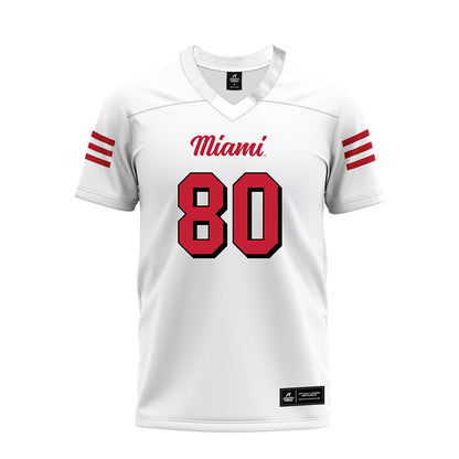 Miami of Ohio - NCAA Football : Michael Parrish - 2024 White Premium Football Jersey-0
