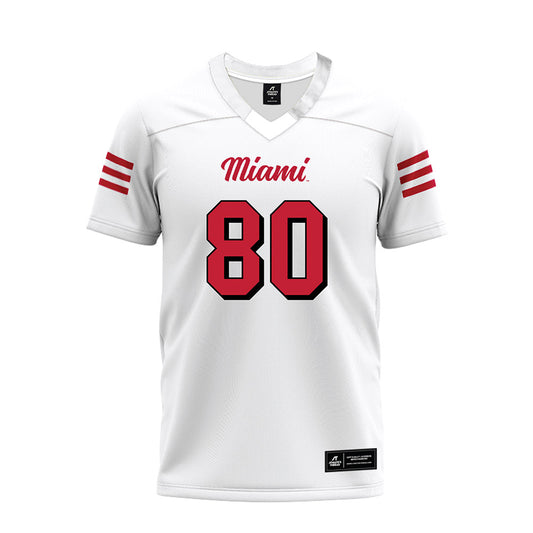 Miami of Ohio - NCAA Football : Michael Parrish - 2024 White Premium Football Jersey-0