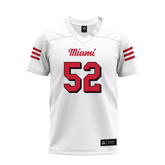 Miami of Ohio - NCAA Football : Nasir Washington - 2024 White Premium Football Jersey-0