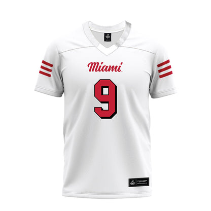 Miami of Ohio - NCAA Football : Javon Hammonds - 2024 White Premium Football Jersey-0