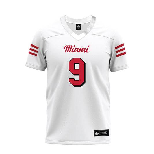 Miami of Ohio - NCAA Football : Javon Hammonds - 2024 White Premium Football Jersey-0
