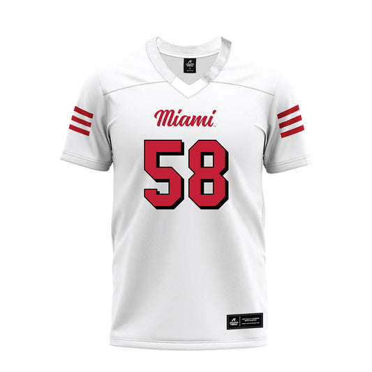 Miami of Ohio - NCAA Football : Gray Maultsby - 2024 White Premium Football Jersey-0