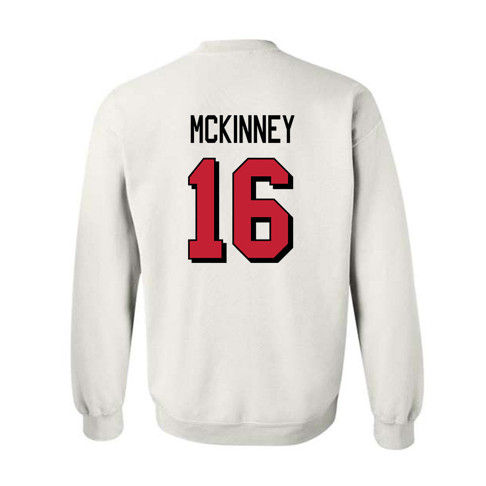 Miami of Ohio - NCAA Football : Christian McKinney - 2024 Replica Shersey Crewneck Sweatshirt-1