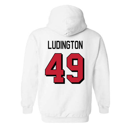 Miami of Ohio - NCAA Football : Anthony Ludington - 2024 Replica Shersey Hooded Sweatshirt-1
