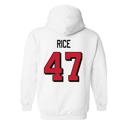 Miami of Ohio - NCAA Football : Brach Rice - 2024 Replica Shersey Hooded Sweatshirt-1