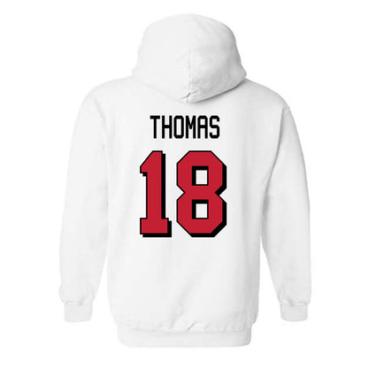 Miami of Ohio - NCAA Football : Antwon Thomas - 2024 Replica Shersey Hooded Sweatshirt-1