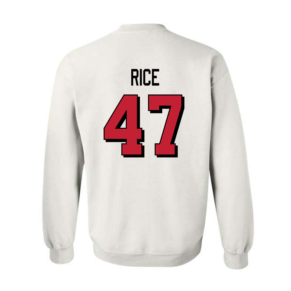 Miami of Ohio - NCAA Football : Brach Rice - 2024 Replica Shersey Crewneck Sweatshirt-1