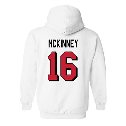 Miami of Ohio - NCAA Football : Christian McKinney - 2024 Replica Shersey Hooded Sweatshirt-1