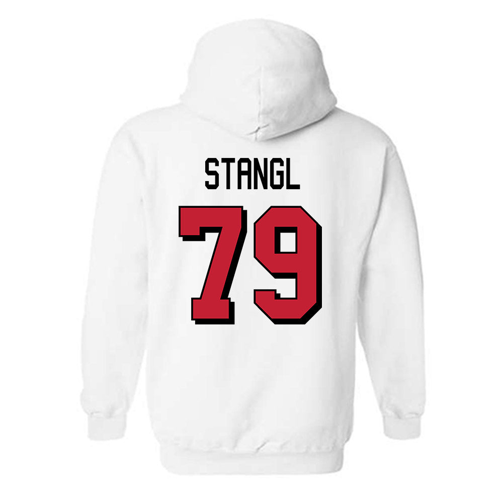 Miami of Ohio - NCAA Football : Jonathan Stangl - 2024 Replica Shersey Hooded Sweatshirt-1