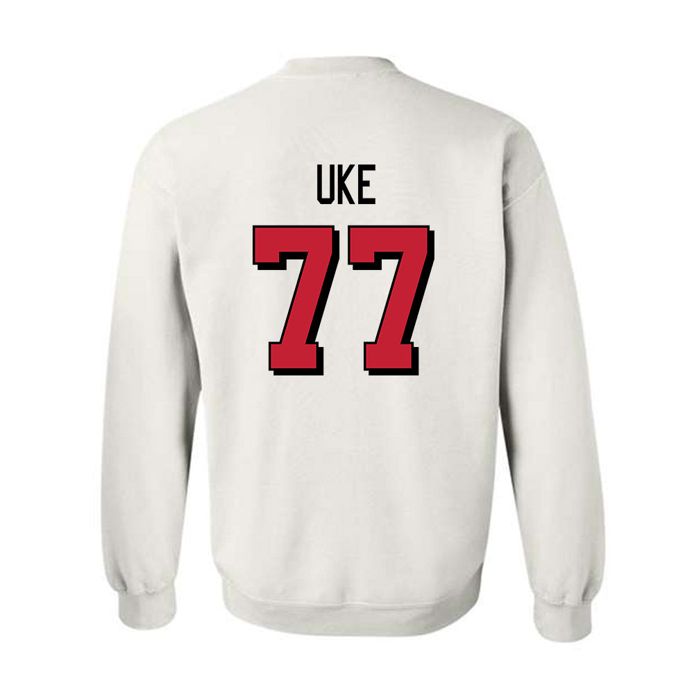 Miami of Ohio - NCAA Football : Austin Uke - 2024 Replica Shersey Crewneck Sweatshirt-1