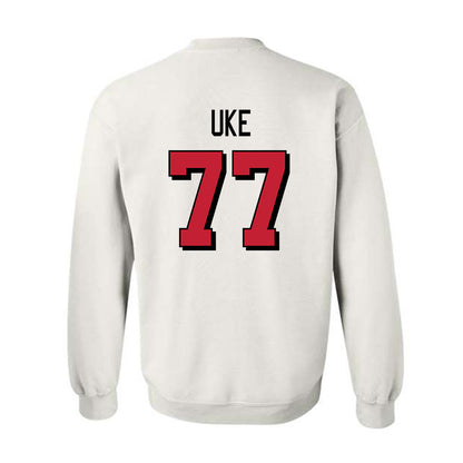 Miami of Ohio - NCAA Football : Austin Uke - 2024 Replica Shersey Crewneck Sweatshirt-1
