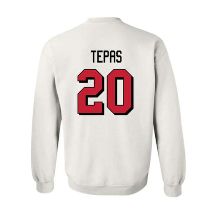 Miami of Ohio - NCAA Football : Ian Tepas - 2024 Replica Shersey Crewneck Sweatshirt-1