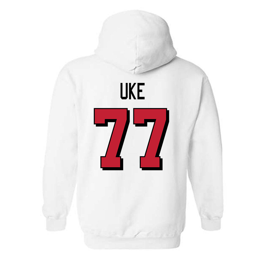 Miami of Ohio - NCAA Football : Austin Uke - 2024 Replica Shersey Hooded Sweatshirt-1