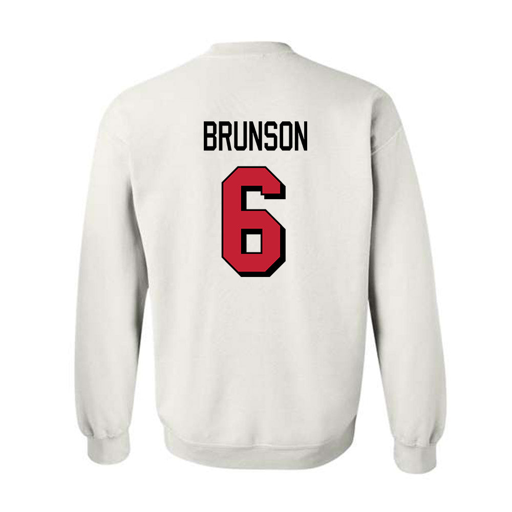Miami of Ohio - NCAA Football : Jordan Brunson - 2024 Replica Shersey Crewneck Sweatshirt-1