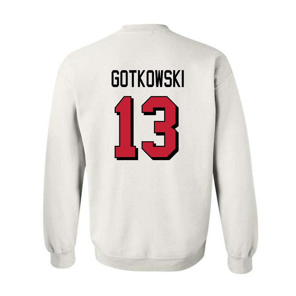 Miami of Ohio - NCAA Football : Thomas Gotkowski - 2024 Replica Shersey Crewneck Sweatshirt-1