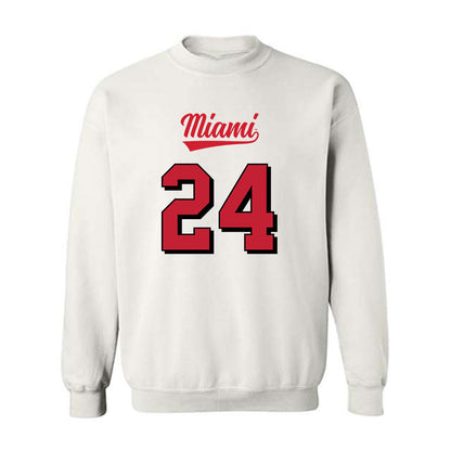 Miami of Ohio - NCAA Football : Mychal Yharbrough - 2024 Replica Shersey Crewneck Sweatshirt