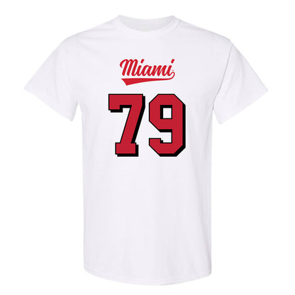 Miami of Ohio - NCAA Football : Jonathan Stangl - 2024 Replica Shersey T-Shirt-0