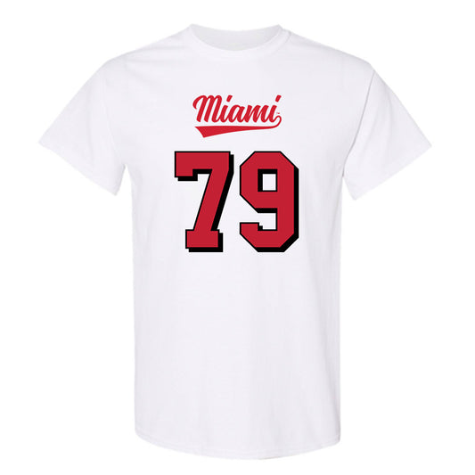 Miami of Ohio - NCAA Football : Jonathan Stangl - 2024 Replica Shersey T-Shirt-0