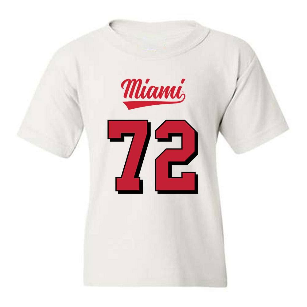 Miami of Ohio - NCAA Football : Kris Manu - 2024 Replica Shersey Youth T-Shirt-0