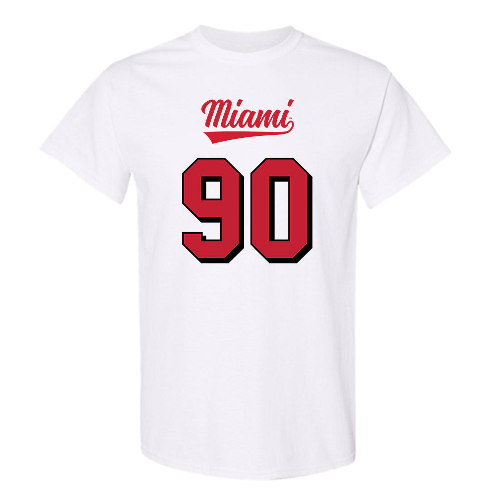 Miami of Ohio - NCAA Football : Donovan Davis - 2024 Replica Shersey T-Shirt-0