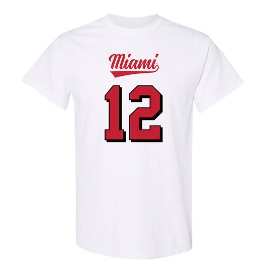 Miami of Ohio - NCAA Football : Corban Hondru - 2024 Replica Shersey T-Shirt-0