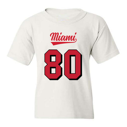 Miami of Ohio - NCAA Football : Michael Parrish - 2024 Replica Shersey Youth T-Shirt-0