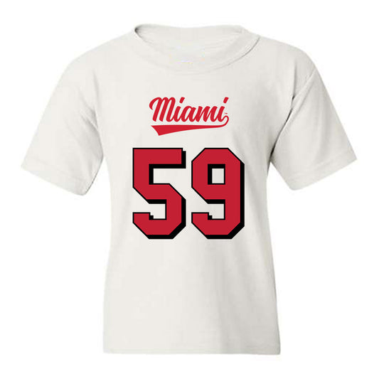 Miami of Ohio - NCAA Football : Hudson Powell - 2024 Replica Shersey Youth T-Shirt-0