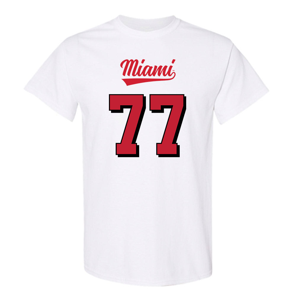 Miami of Ohio - NCAA Football : Austin Uke - 2024 Replica Shersey T-Shirt-0