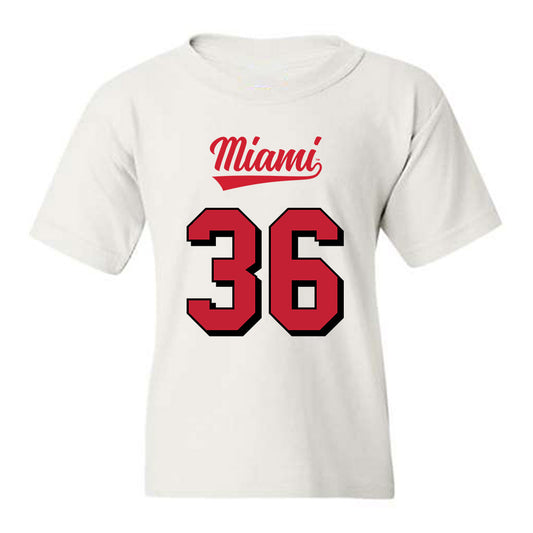 Miami of Ohio - NCAA Football : Carter Holden - 2024 Replica Shersey Youth T-Shirt-0