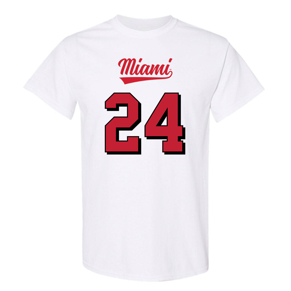 Miami of Ohio - NCAA Football : Mychal Yharbrough - 2024 Replica Shersey T-Shirt
