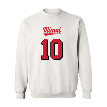 Miami of Ohio - NCAA Football : Jermaine Agee - 2024 Replica Shersey Crewneck Sweatshirt-0