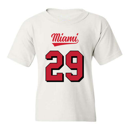 Miami of Ohio - NCAA Football : Silas Walters - 2024 Replica Shersey Youth T-Shirt-0