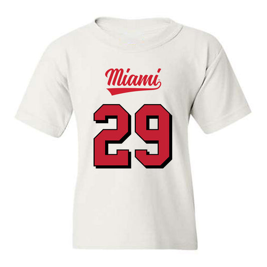 Miami of Ohio - NCAA Football : Silas Walters - 2024 Replica Shersey Youth T-Shirt-0
