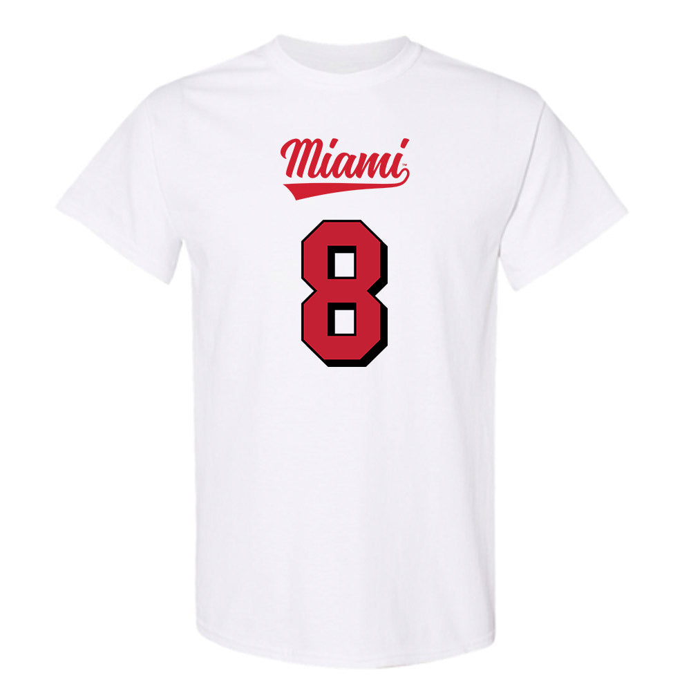 Miami of Ohio - NCAA Football : Koy Beasley - 2024 Replica Shersey T-Shirt-0