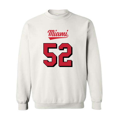 Miami of Ohio - NCAA Football : Nasir Washington - 2024 Replica Shersey Crewneck Sweatshirt-0