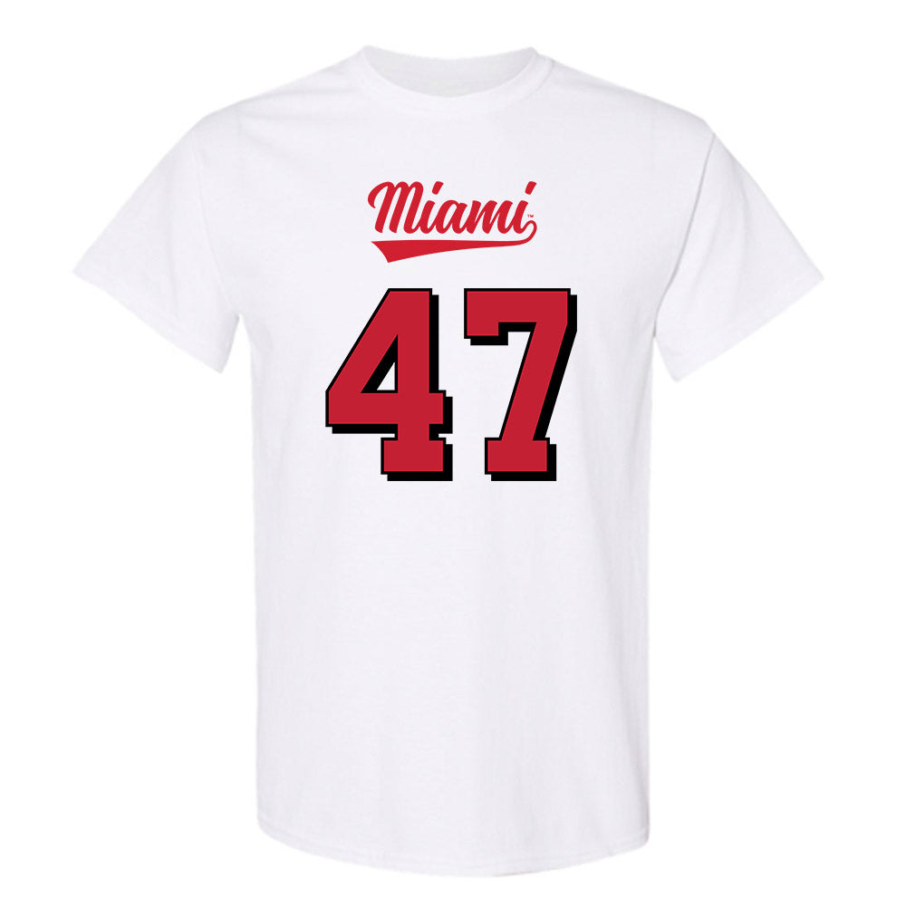 Miami of Ohio - NCAA Football : Brach Rice - 2024 Replica Shersey T-Shirt-0