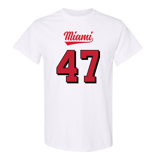Miami of Ohio - NCAA Football : Brach Rice - 2024 Replica Shersey T-Shirt-0