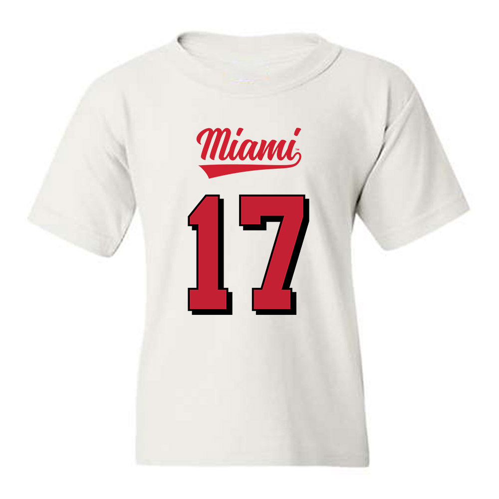 Miami of Ohio - NCAA Football : Kaleb Martin - 2024 Replica Shersey Youth T-Shirt-0