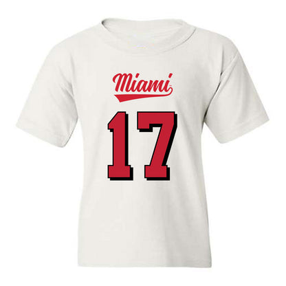 Miami of Ohio - NCAA Football : Kaleb Martin - 2024 Replica Shersey Youth T-Shirt-0
