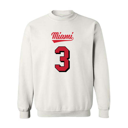 Miami of Ohio - NCAA Football : Malcolm McCain - 2024 Replica Shersey Crewneck Sweatshirt-0