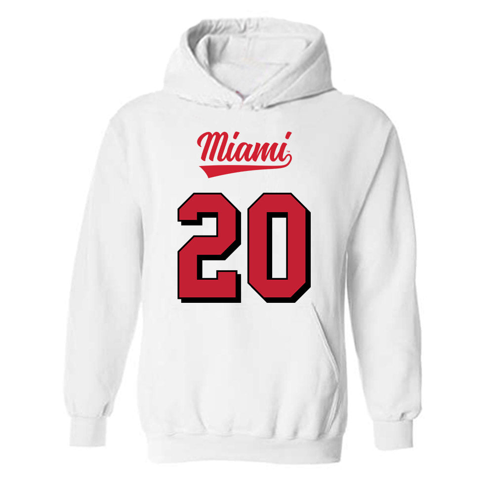 Miami of Ohio - NCAA Football : Adam Trick - 2024 Replica Shersey Hooded Sweatshirt
