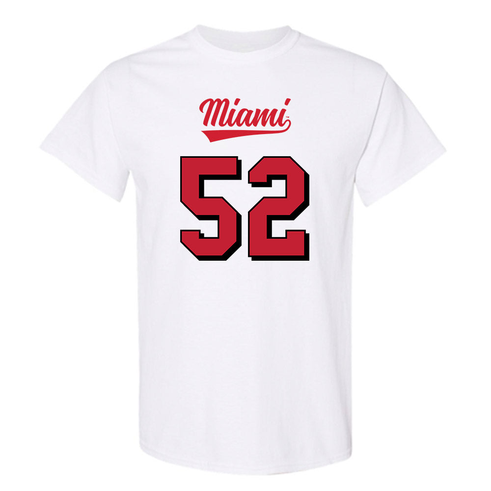 Miami of Ohio - NCAA Football : Nasir Washington - 2024 Replica Shersey T-Shirt-0