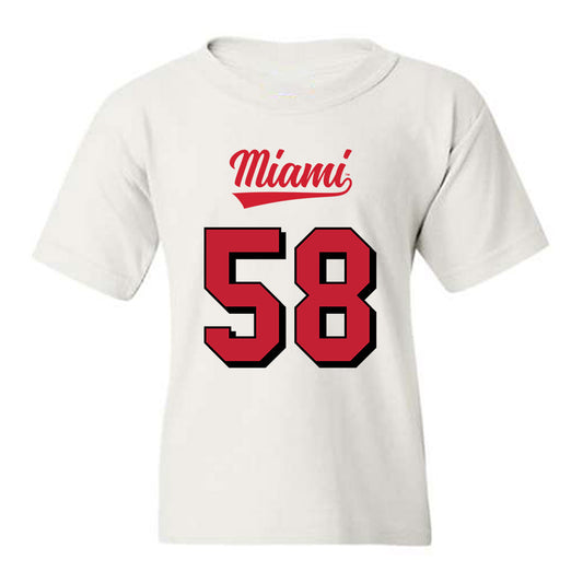 Miami of Ohio - NCAA Football : Gray Maultsby - 2024 Replica Shersey Youth T-Shirt-0