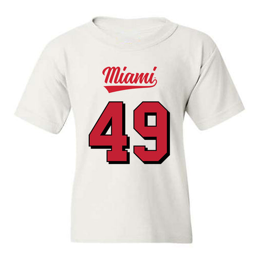 Miami of Ohio - NCAA Football : Anthony Ludington - 2024 Replica Shersey Youth T-Shirt-0