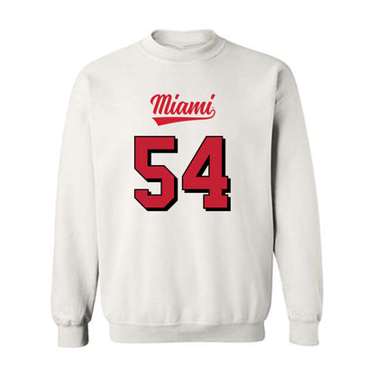 Miami of Ohio - NCAA Football : Aiden Howard - 2024 Replica Shersey Crewneck Sweatshirt-0