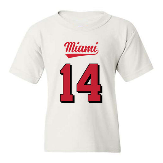 Miami of Ohio - NCAA Football : Khory Moss - 2024 Replica Shersey Youth T-Shirt-0