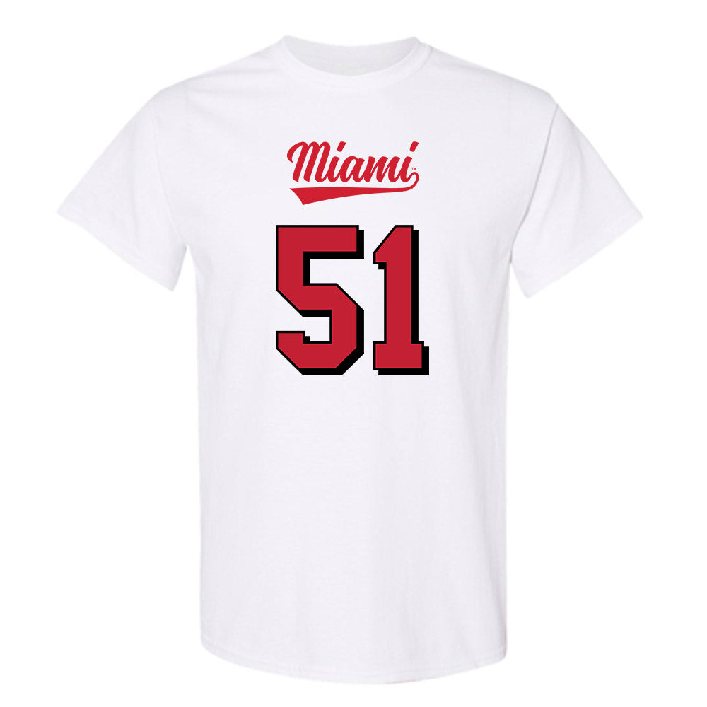 Miami of Ohio - NCAA Football : Eric Smith - 2024 Replica Shersey T-Shirt-0