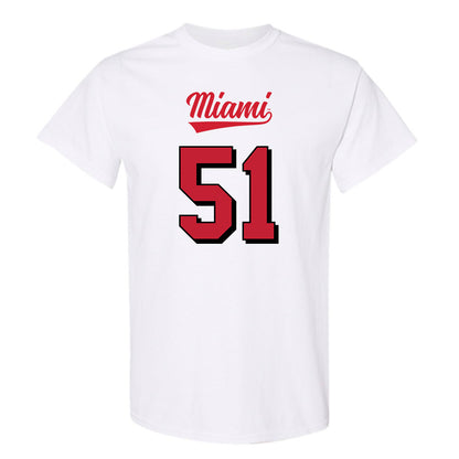Miami of Ohio - NCAA Football : Eric Smith - 2024 Replica Shersey T-Shirt-0
