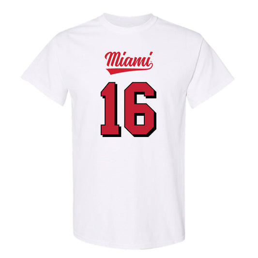 Miami of Ohio - NCAA Football : Christian McKinney - 2024 Replica Shersey T-Shirt-0