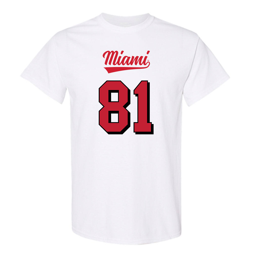 Miami of Ohio - NCAA Football : Brendan Loftus - 2024 Replica Shersey T-Shirt-0